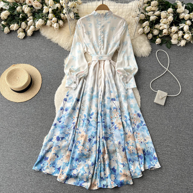 Meet Marie Silver Puff Sleeve Dress