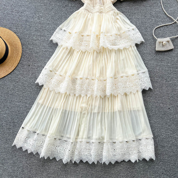 Esme Tiered Lace Dress