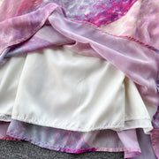 Hailey Tie Dye Chiffon Dress