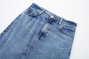 Alexis Front Split Denim Skirt