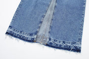 Alexis Front Split Denim Skirt