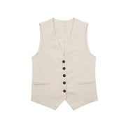 Danielle Linen Vest