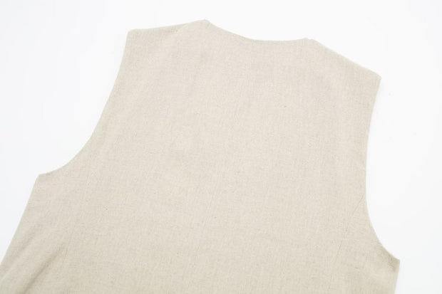 Danielle Linen Vest