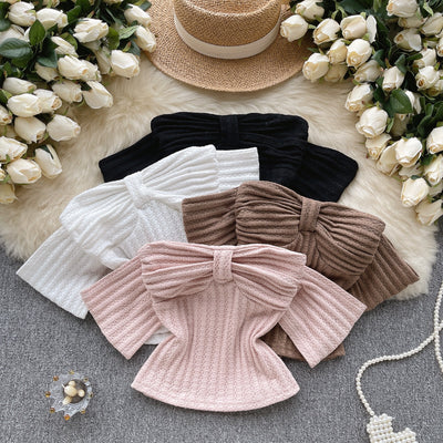 Charm Off-Shoulder Knit Top