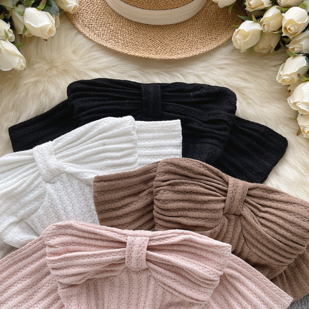 Charm Off-Shoulder Knit Top