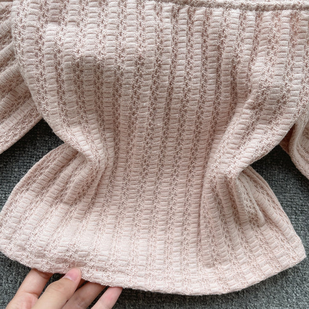 Charm Off-Shoulder Knit Top