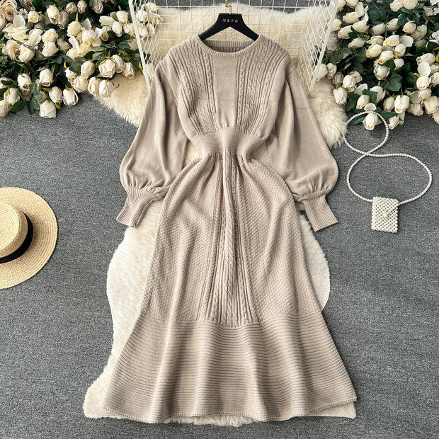 Denver Puff Sleeve Knit Dress