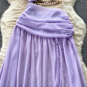 Milana One Shoulder Chiffon Dress