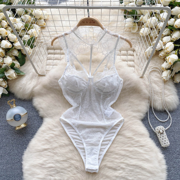 Allie Lace Mesh Bodysuit