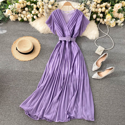 Mya Pleated Dress