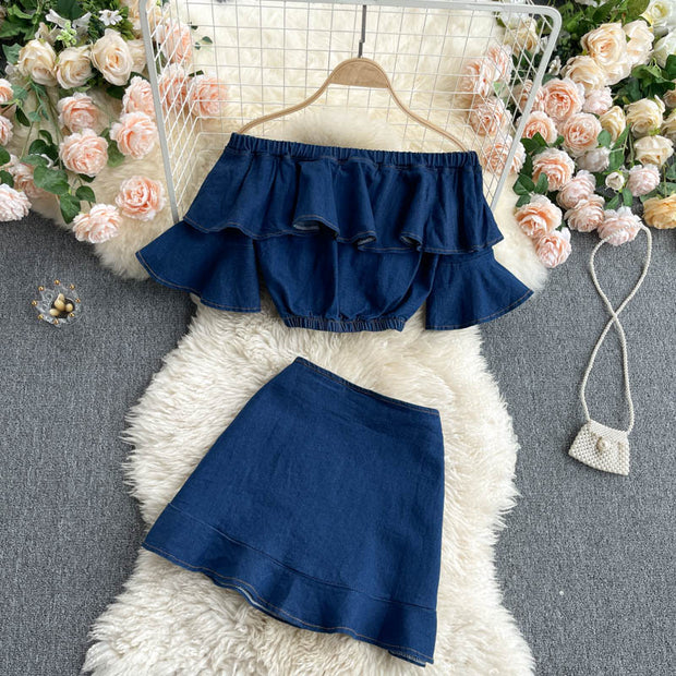 Ramona Denim Two Piece Set