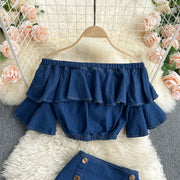 Ramona Denim Two Piece Set