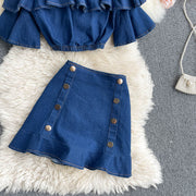 Ramona Denim Two Piece Set