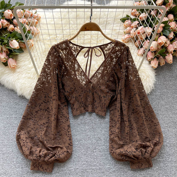 Henley Lace Top