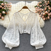 Henley Lace Top