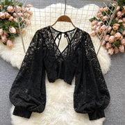 Henley Lace Top