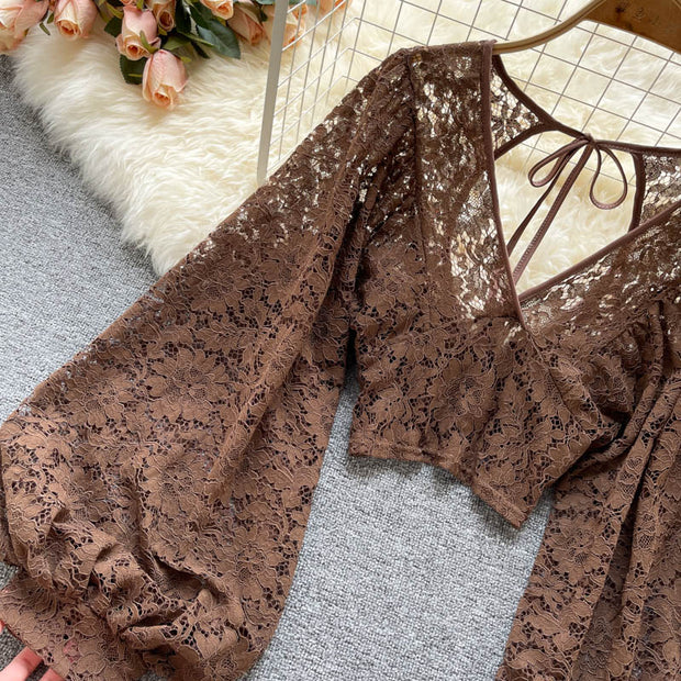 Henley Lace Top