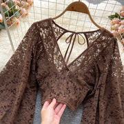 Henley Lace Top