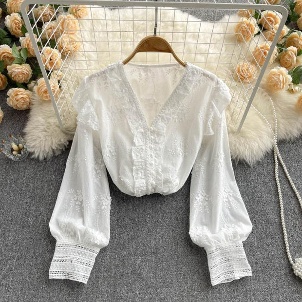 Madilynn Embroidered Lace Top