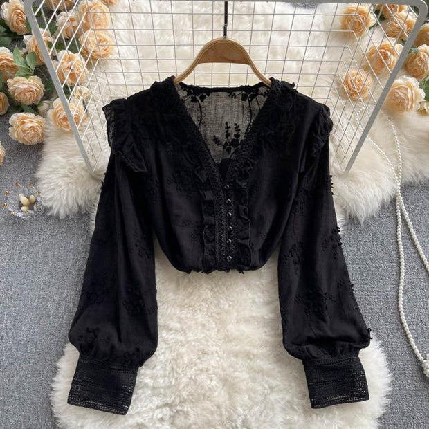 Madilynn Embroidered Lace Top
