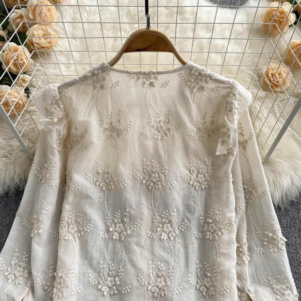 Madilynn Embroidered Lace Top