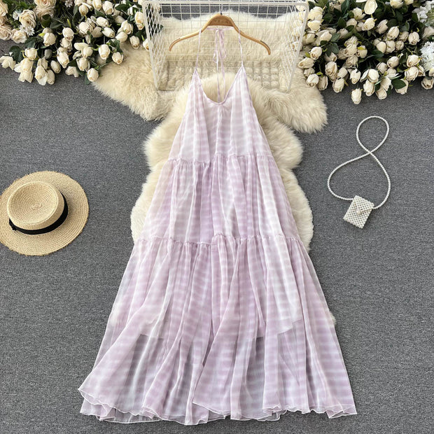 Kataleya Tiered Open Back Dress