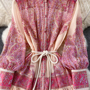 Alayna Lantern Sleeve Dress