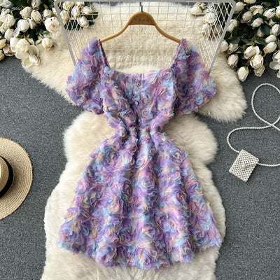 Brynn Floral Mesh Dress