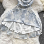 Aubree Shirred Back Mini Dress