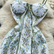 Lilliana Embroidered Lace Dress