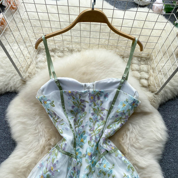 Lilliana Embroidered Lace Dress