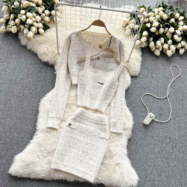 Crisel Three Piece Knit Set