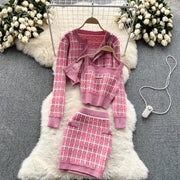 Crisel Three Piece Knit Set