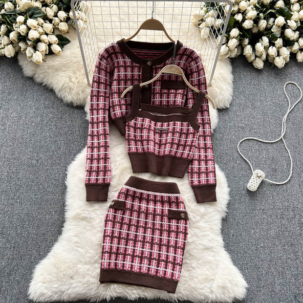 Crisel Three Piece Knit Set