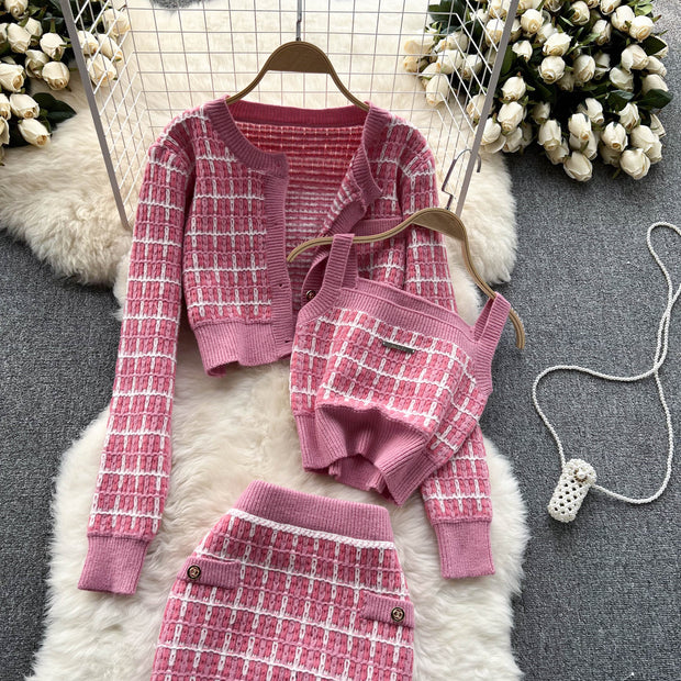 Crisel Three Piece Knit Set