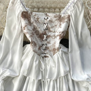 Arya Corset Puff Sleeve Dress