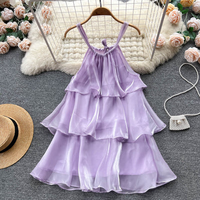 Clarissa Organza Tiered Dress